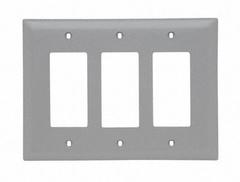LEGRAND Wall Plate: Decorator-Rocker, 3 Gang, Brown, Jumbo Size (MPN TPJ263LA). Key specifications — Brand: LEGRAND; Material: Nylon.