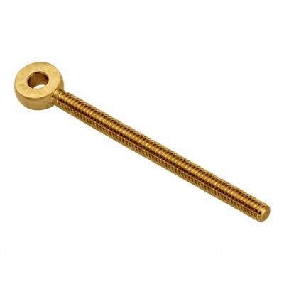 AMPG Fixed Rod End: Brass, Plain, 5 in Hole Center-to-End Lg, Right Hand - Brass Male Threaded Fixed Rod Ends