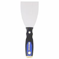 WESTWARD Putty Knife: Bld. Mat. Carbon Steel, Hdl. Mat. Plastic/Rubber/Steel, Bld. Shp. Tapered (MPN 4YP34). Key specifications — attr1004888: WESTWARD; attr1029665: Full.