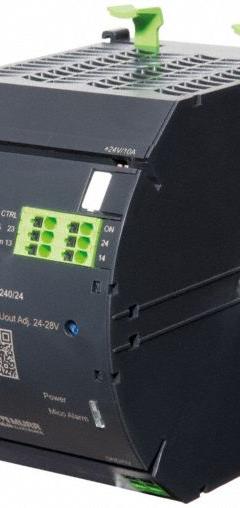 MURRELEKTRONIK DC Power Supply: DIN Rail, 240 W Output Power - Rated, 10 A Current - Output (MPN 9000-41190-0000110). Key specifications — attr1044898: Single; attr1044879: 90 to 265V AC; attr211400: MURRELEKTRONIK.