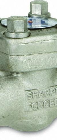 SHARPE Check Valve: Swing, 2-Way, Inline Valve Body, 1 1/4 in Pipe Size, FNPSM x FNPSM, 600°F, Std (MPN 4371001710). Key specifications — Seat Material: Metal; Brand: SHARPE.