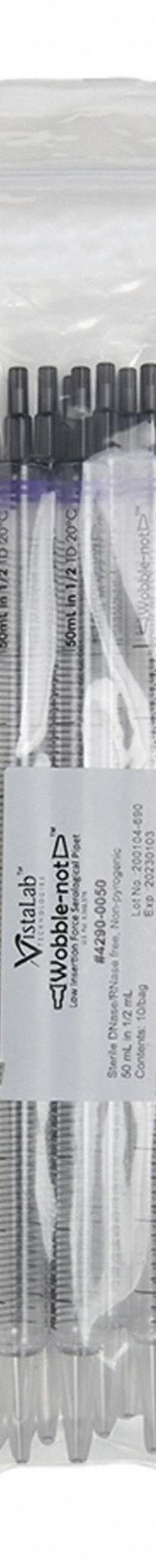 CELLTREAT Serological Pipette: 50 mL Capacity, 0.5 mL Graduation Increments, Sterile, Polystyrene (MPN 4290-0050). Key specifications — Sterility: Sterile; Brand: CELLTREAT; Individually Wrapped: Not Individually Wrapped; Pipette Type: Serological; Material: Polystyrene; Product Type: Serological Pipette.