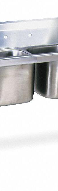 EAGLE GROUP Kitchen Sink: 2 Bowls, 44 in Overall Ht, 72 1/4 in Overall Lg, 27 1/2 in Overall Wd (MPN 314-16-2-18-SL). Key specifications — Brand: EAGLE GROUP.