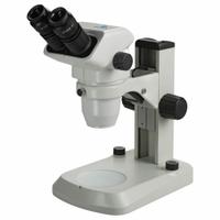 ACCU-SCOPE Microscope: Stereo, Trinocular, 0.67X to 4.5X, 22 mm Optical Field of View, E-LED, 100 mm (MPN 3076-LED-E). Key specifications — attr1026089: E-LED; attr1026045: 11-13/32 in x 12-1/2 in; attr1026048: ACCU-SCOPE; attr1026055: Yes; attr1026068: 10X; attr1026078: 0.67X to 4.5X; attr1026095: 100 mm.