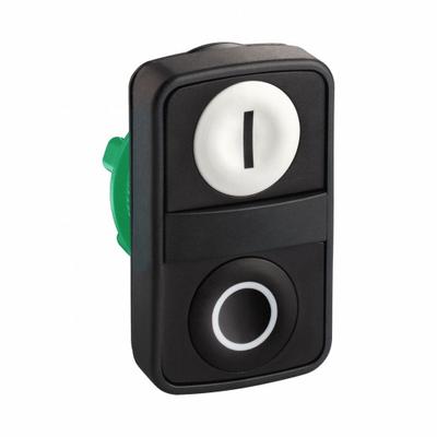 SCHNEIDER ELECTRIC Multihead Operator: Non-Illuminated, 2 Button, Flush Profile - Multihead Push-Button Operators