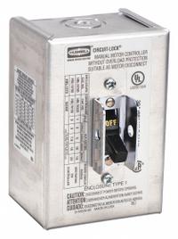 HUBBELL KELLEMS Manual Motor Switch: 2 Poles, 30 A, 1 NEMA Rating, Painted Steel Enclosure (MPN HBL1372). Key specifications — Brand: HUBBELL KELLEMS; Maximum Voltage Rating: 600V AC; Mounting Style: Surface; Pilot Light: Not Included; Enclosure Material: Painted Steel.