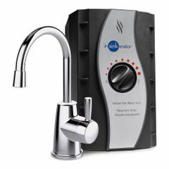 IN-SINK-ERATOR Hot Water Dispenser: Tube, 6 1/8 in Dispenser Dp, 10 7/8 in Dispenser Ht, Chrome (MPN H-250C-SS). Key specifications — Includes: Hot Water Tank; Inlet Connection Type: Tube; Faucet Finish: Chrome; Brand: IN-SINK-ERATOR.