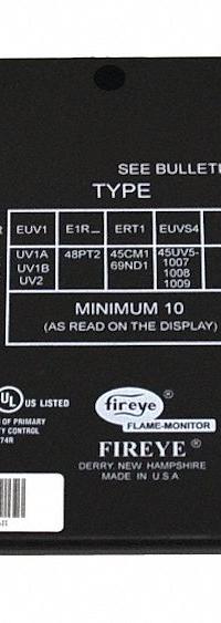 FIREYE Amplifier Module: Mfr Part # EUV1. Key specifications — Manufacturer Part Number: EUV1; Product Type: Flame Sensor.