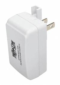 TRIPP LITE USB Wall Outlet Charger: 100 to 240V AC, 1 Output Connectors, White (MPN U280-001-W2-HG). Key specifications — Power Requirement: 100 to 240V AC; Output Connection Type: (1) USB 2.0 Type A Female; Color: White; Brand: TRIPP LITE.