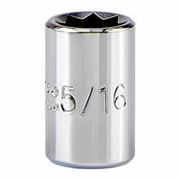 PROTO Socket: SAE, 1/4 in Drive Size, 5/16 in Socket Size, 8-Point, Std, Chrome, Not Tether Capable (MPN J4710S). Key specifications — attr1204417: PROTO; attr1204392: Chrome.