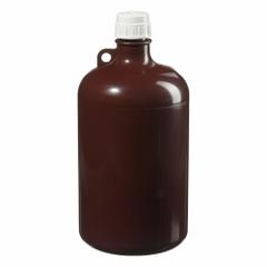 NALGENE Storage Bottle: PPCO, 2 gal, 8 L, Amber, 53B Screw Closure Size, Closure Included, Unlined (MPN 2204-0020). Key specifications — Body Color: Amber; Closure Attached: Attached; Brand: NALGENE; Pre-Cleaned: None; Closure Included: Yes.