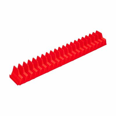 ERNST MANUFACTURING Modular Wrench Organizer for Drawer: Red, 4 3/4 in Overall Wd, Plastic - Wrench Rolls & Racks