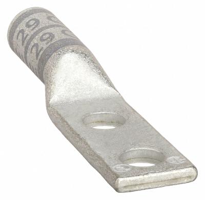 APPROVED VENDOR Compression Lug: For 4 AWG, Stranded Wire, 5/16 in Stud Size, Long - Two-Hole Compression Lugs
