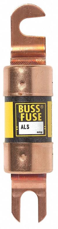 BUSSMANN Forklift Limiter Fuse: ALS Series, Bolt-On, Gen Purpose, 450 A, 48 V DC, Non-Indicating (MPN ALS-450). Key specifications — Brand: BUSSMANN; Series: ALS.