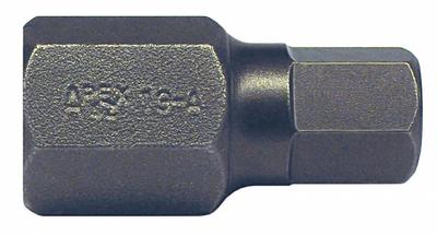 APEX Insert Bit: Insert Bit, Imperial, Hex Head, 5/8 in Bit Industry Size, Std - Hex Impact Bits
