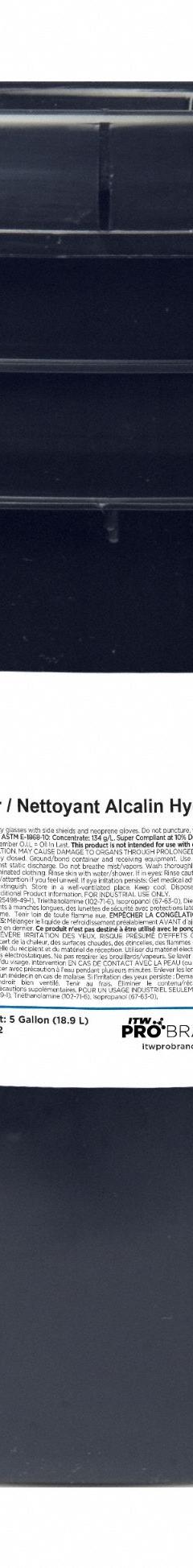 RUSTLICK Water-Soluble Alkaline Cleaner: Kleenzol DY, 5 gal, Pail (MPN 76052). Key specifications — attr1086367: Parts Washers.