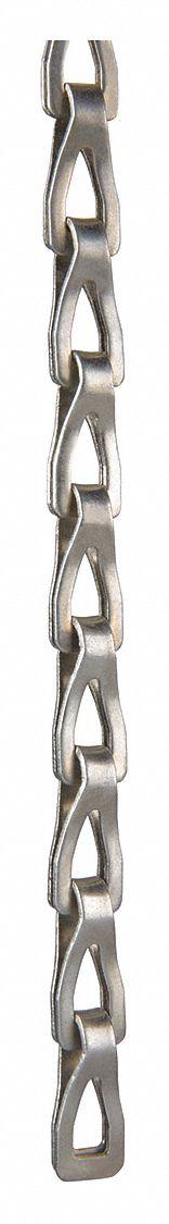 PEERLESS Sash Chain: 8 in Chain Trade Size, Carbon Steel, 75 lb Working Load Limit, Sash, Weldless (MPN 7700832). Key specifications — Brand: PEERLESS; Item Trade Size: 8.