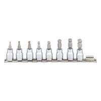SK PROFESSIONAL TOOLS Socket Bit Set: 1 - 25 Pieces, 3/8 in Drive Size, 8 Pieces, Replaceable Insert (MPN 19752). Key specifications — attr1216280: Replaceable Insert; attr1216283: SK PROFESSIONAL TOOLS; attr1225718: 3 mm to 10 mm; attr1227491: 3/8 in.