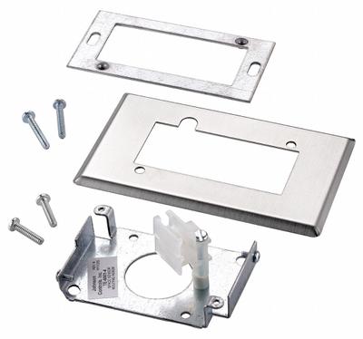 JOHNSON CONTROLS Temperature Sensor Wall Mount Plate: Johnson Controls TE 6001 Series, Gray - Mounting Kits