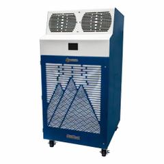 KWIKOOL Portable Air Conditioner: 5,000 sq ft – 5,500 sq ft, 120,000 BtuH, 230V AC, Cooling Only (MPN KWIB12023-3). Key specifications — Compatible Location: Indoor; Voltage: 230V AC; Includes Air Filter: Air Filter Included; Brand: KWIKOOL.