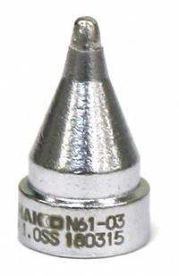 HAKKO Nozzle: Round, 1.6 mm W, For Use With FR-301/4101/4102/4103/4104 (MPN N61-03). Key specifications — Brand: HAKKO; Manufacturer Part Number: N61-03.