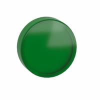 SCHNEIDER ELECTRIC Pilot Light Lens: 22 mm Panel Mounting Hole Dia, Green, Smooth, LED, XB4,XB5 (MPN ZBV0133). Key specifications — Brand: SCHNEIDER; Compatible with Series: XB4,XB5; Lens Material: Plastic.