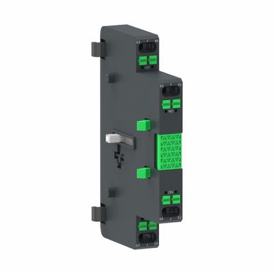 SCHNEIDER Auxiliary contact block: 2NO, 10 A Max Current (AC), Side Mount - Schneider Electric Auxiliary Contacts