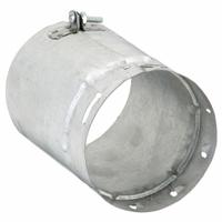 Universal Adapter: 4 in Duct, 6 in Lg, Steel, 4 1/2 in Inlet Dia, Category I, Zinc Coated Steel (MPN 4FCA). Key specifications — Finish: Zinc Coated; Brand: AMERI-VENT; Product Type: Universal Adapter; Material: Steel; Connection Type: Snap Lock; Vent Material: Zinc Coated Steel.