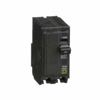 SQUARE D Miniature Circuit Breaker: 50 A, 120/240V AC, Single Phase, 10kA at 120/240V AC, 2 Poles (MPN QO250). Key specifications — Phase: Single; Amps: 50 A; AC Voltage Rating: 120/240V AC; Max. AIR Rating: 10kA at 120/240V AC; For Use With: QO Load Centers and NQ Panelboards; Brand: SQUARE D.