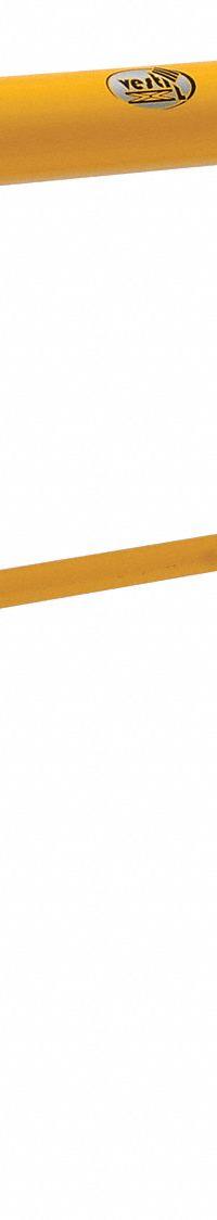 VESTIL Machine Guard: 42 in Top Rail Ht, 5/8 in Mounting Hole Dia, 21 in Mid-Rail Ht, Guardrail (MPN HPRO-RF-48-42-4). Key specifications — Color: Yellow; Material: Steel; Rail Mounting Style: Floor Mounted; Includes Mid-Rail: Mid-Rail Included.