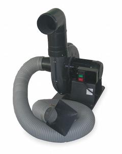 DAYTON Fume and Smoke Exhauster: 1,100 cfm, 9 ft Hose Lg (MPN 3AA23). Key specifications — Sound Level: 84 dB; Manufacturer Part Number: 3AA23; Brand: DAYTON; Input Voltage (Nominal): 230/460V.