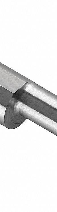 MICRO 100 Boring Bar: Boring, 1/8 in Shank Dia., Bright (Uncoated), 0.0380 in Center to Cutting Tip (MPN BBL-100300)