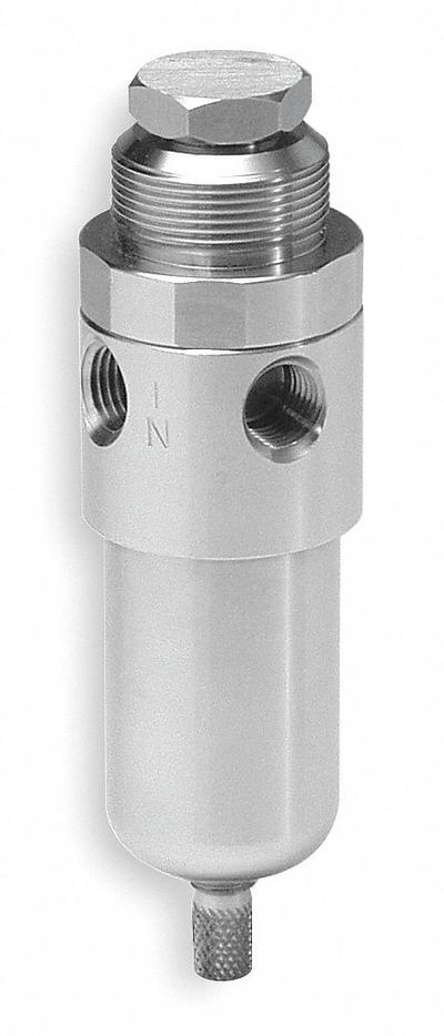 WILKERSON Filter-Regulator: Stainless Steel Bowl, 1/4 in NPT, 12 cfm, 5 micron - Wilkerson FRL Air Filter/Regulators