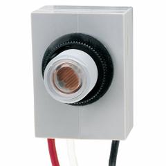 INTERMATIC Photocontrol: Flush In-Post Photocell Mounting, 3/8 in Stem Dia, SPST, 208-277V AC (MPN K4023C). Key specifications — attr211224: INTERMATIC; attr1072315: Lock Nut.