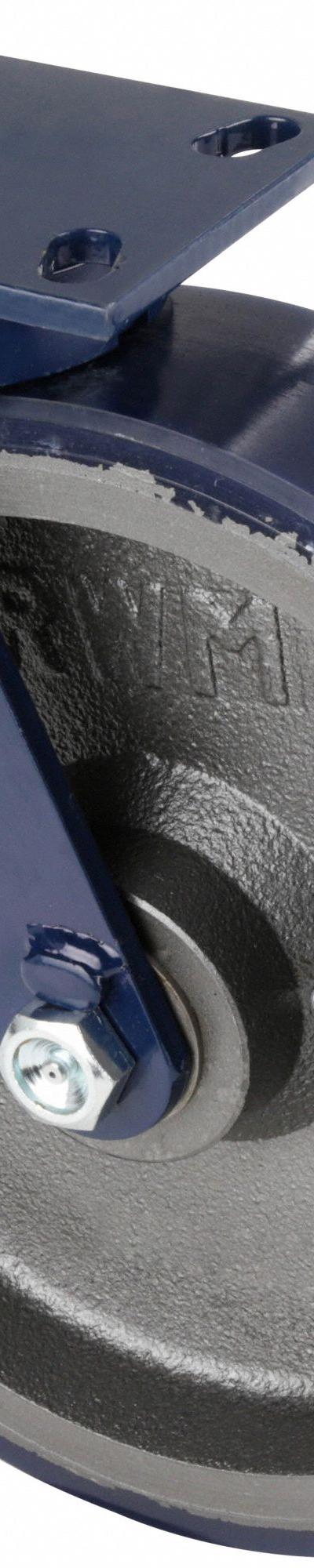 RWM Plate Caster: Swivel - Heavy-Duty General-Purpose Kingpinless Plate Casters