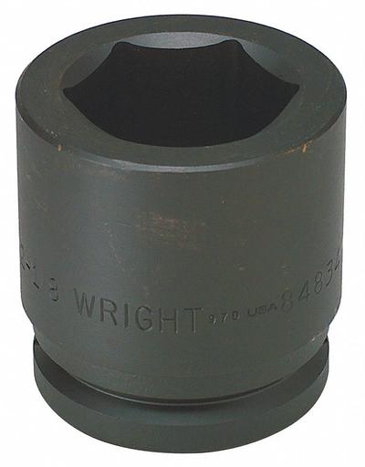 WRIGHT Impact Socket: 1 1/2 in Drive Size, Metric, 65 mm Socket Size, 6-Point - 1-1/2" Drive Impact Sockets