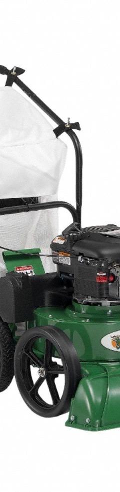 BILLY GOAT Outdoor Litter Vacuum: Self-Propelled, 27 in Cleaning Path, 42 gal Bag Capacity (MPN KV601SP). Key specifications — Debris Reduction: 6:1; Engine Brand: Briggs and Stratton; Product Type: Vacuum.