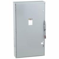 SQUARE D Safety Switch: Fusible, 400 A, Single Phase, 240V AC, Galvanized Steel, Indoor/Outdoor (MPN H225NR). Key specifications — Brand: SQUARE D.