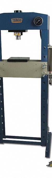 BAILEIGH Hydraulic Press: Air, H-Frame, 30 ton (MPN HSP-30A). Key specifications — attr1088151: BAILEIGH INDUSTRIAL.