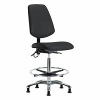 ESD Task Chair: Vinyl, Armless, Ht Range 26 1/4 in to 36 in, 18 1/2 in Seat Wd, 17 in Seat Dp, Black (MPN BR-ESD-VHBCH-MB-CR-T1-A0-CF-EG-ESDBLK). Key specifications — Foot Support: Yes; Back Tilt Backward: 13.5°; Back Tilt Forward: 10.5°; Base Material: Aluminum; Brand: APPROVED VENDOR; Product Type: ESD Task Chair; ESD-Safe: ESD-Safe; Seat Tilt Backward: 3°.