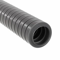 Flexible Metal Conduit - Reduced Wall: 1 in Trade Size, 50 ft Overall Lg, Aluminum (MPN 5604-24-00). Key specifications — Bend Radius: 5 in; Color: Gray; Conduit Type: Reduced Wall; Finish: Galvanized; Flexibility: Flexible; Inside Diameter: 1 in; Material: Aluminum; Outside Diameter: 1.38 in.