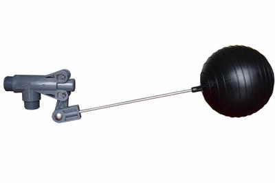 KERICK Float Valve Assembly: For Water Media, Angle Valve Body, Cylindrical, Horizontal Piping - Food Grade & Sanitary Float Valve Assemblies