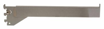 ECONOCO Straight Arm: Single, 1 in Slot Spacing, 1/2 in Slot Lg, 1/4 in x 12 in x 1 in - Face-Out Hangrails for Slotted-Standard Shelving