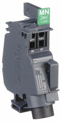 SQUARE D Undervoltage Release: Undervoltage Release, PowerPact(R) B Circuit Breakers, 24V AC/DC (MPN LV426801). Key specifications — For Use With: PowerPact(R) B Circuit Breakers; Voltage: 24V AC/DC; Number of Poles: None; Brand: SQUARE D; Accessory Type: Undervoltage Release.
