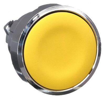 SCHNEIDER Flush Push Button: 22 mm Mounting Size, Metallic - Flush-Mount & Recessed Push-Button Operators