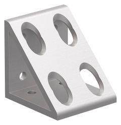 Inside Corner Bracket: Gusseted Inside-Corner Bracket, 15 Series, 3 in x 2 13/16 in x 3 in, 8 Holes (MPN 4338). Key specifications — Material: Aluminum; Brand: 80/20; Finish: Anodized.
