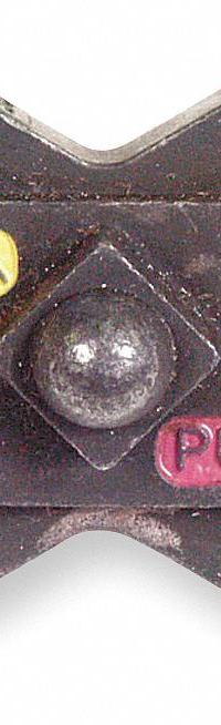 THOMAS & BETTS Upper and Lower Crimping Die: 4/0 AWG to 250 kcmil Copper, For Use With TBM5S, Code (MPN 13456). Key specifications — attr511073: Copper & Aluminum Connectors; attr511072: Code; attr473934: THOMAS & BETTS; attr511065: Color-Keyed; attr511069: Purple; attr542116: 4/0 AWG to 250 kcmil Copper; attr511067: TBM5S.