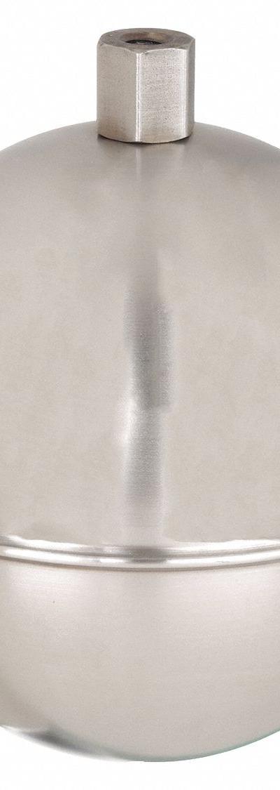 NAUGATUCK Float Ball: Float Ball - Stainless Steel Threaded Floats