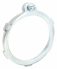 Grounding LockNut for Threaded RMC/IMC: 4 in Trade Size, Steel, Zinc Plated, IMC/RMC (MPN 1256). Key specifications — For Conduit Type: RMC; Brand: RACO.