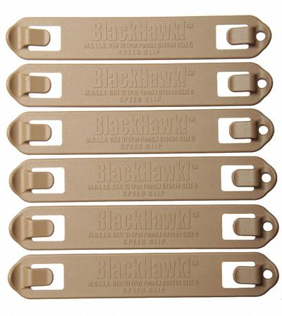 BLACKHAWK Speed Clips: Tan - Molle Adapters